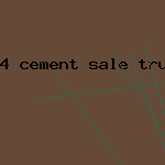 4 cement sale truck
